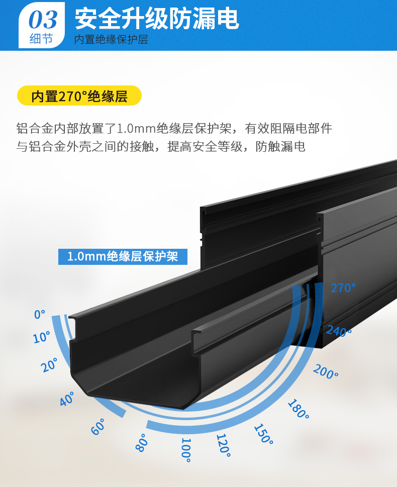 安全升級否漏電，內置絕緣保護層
